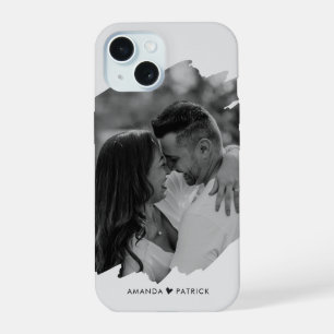 Customised Valentines Day Modern Photo Couple iPhone 15 Case