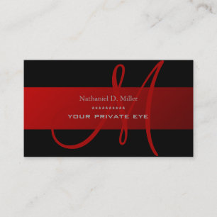 Customiser ce carte de visite de monogramme