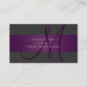 Customiser ce carte de visite monogramme