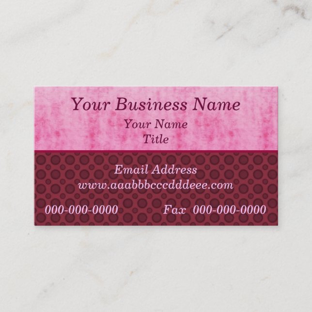 Customiser votre Carte de visite (Devant)