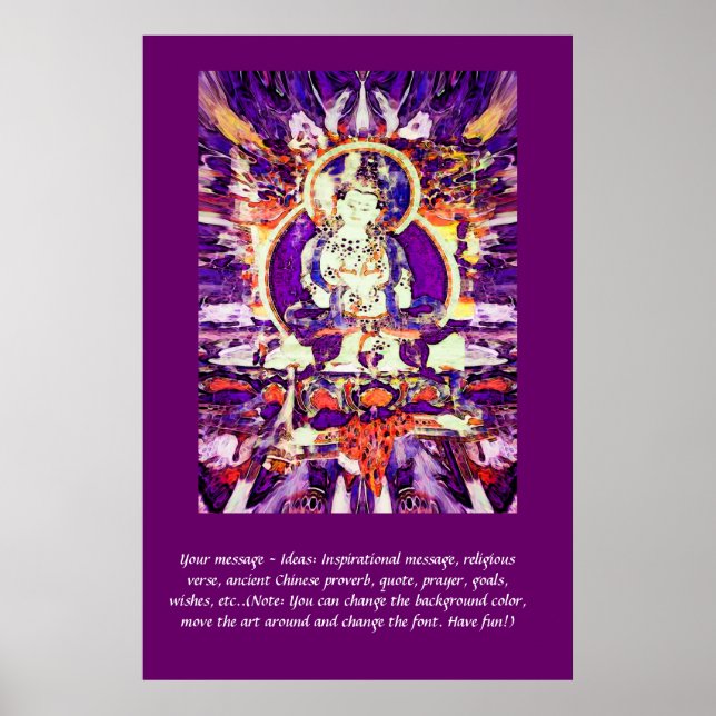 Customisez cette affiche - Happy Buddha (Devant)