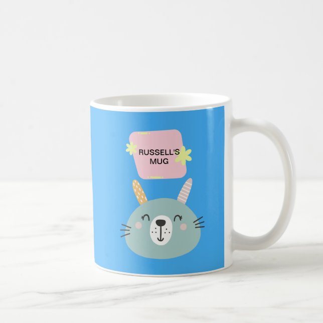 Customisez la tasse de votre enfant. Tapez le nom  (Droite)