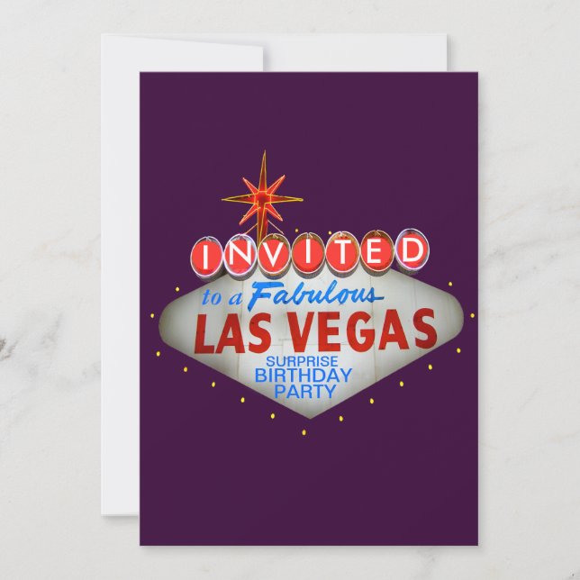 Customisez vos propres invitations de signe de Las (Devant)