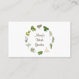 Customisez votre Carte de visite de jardin d'herbe