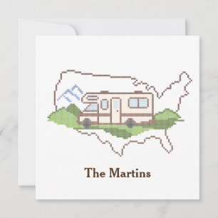 Customisez votre carte d'invitation pour un voyage