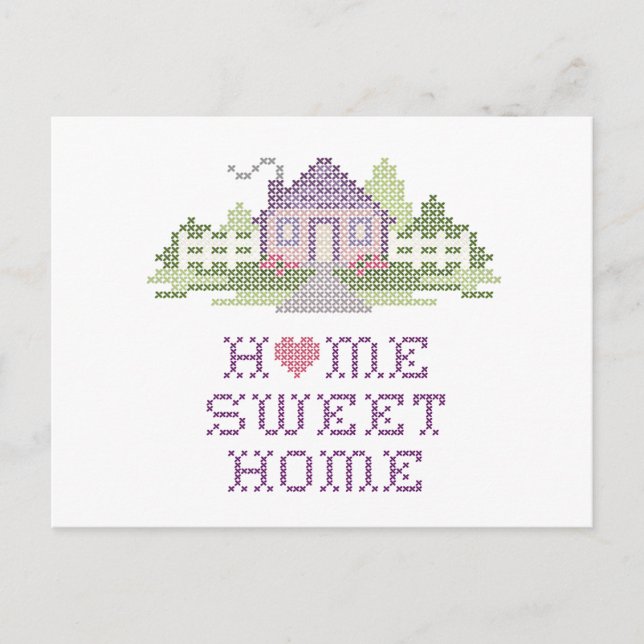 Customisez votre maison Sweet Home Carte postale (Devant)