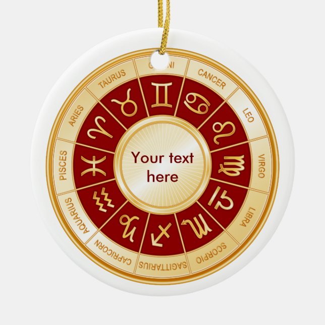 Customisez votre ornement d'horoscope (Devant)