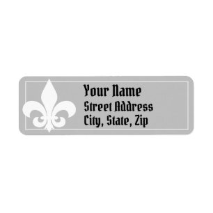 Customisez votre propre Fleur-de-lis blanc