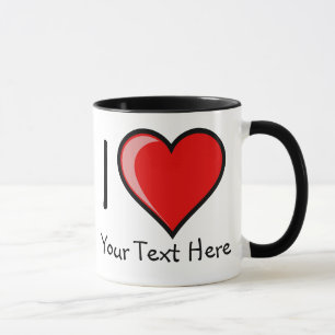 Customizabe I Heart Mug