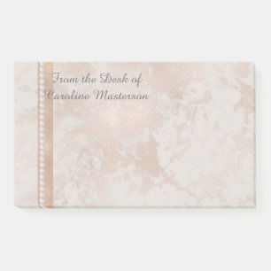 Customizable 10" X 6" Post it notes rose gold