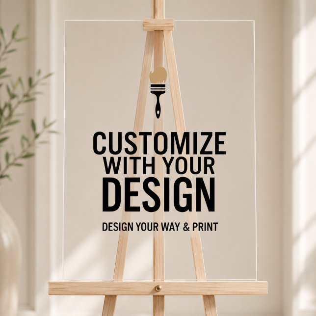 Customizable  18x24" Blank Event Acrylic Sign (Creator Uploaded)