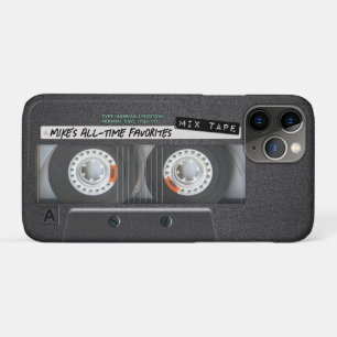 Customizable 1970's 1980's Retro Cassette Mix Tape iPhone 11 Pro Case