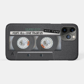 Customizable 1970's 1980's Retro Cassette Mix Tape iPhone 11 Pro Case