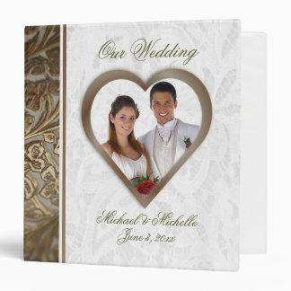Customizable 1 1/2 Inch Photo Wedding Album Binder