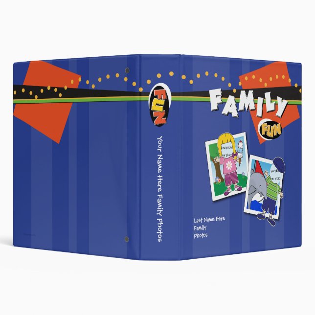 Customizable 1.5 inch Famiy Photo Album Binder (Background)