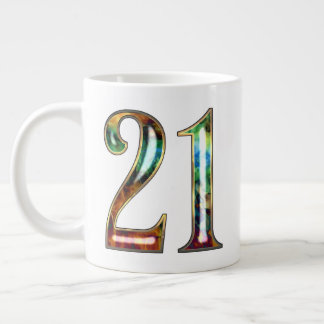 Customizable 21 & Holding  Large Coffee Mug