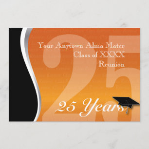 Customizable 25 Year Class Reunion Invitation