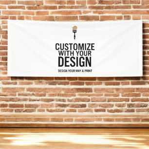 Customizable 2.5'x6'  Blank Event Display Banner