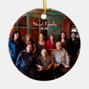 Customizable 2-sided Christmas Ornament 2016