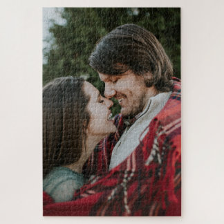 Customizable 2-sided Elegant Scrolls 2 Photo Jigsaw Puzzle