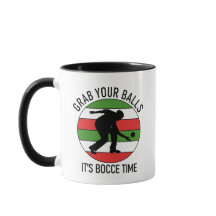 Customizable 2 Sided (Name) Bocce Ball Mug ITALIAN