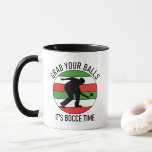 Customizable 2 Sided (Name) Bocce Ball Mug ITALIAN