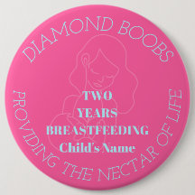 Customizable 2 year breastfeeding milestone badge