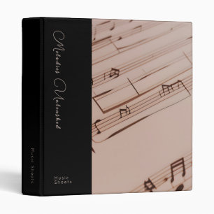 Customizable 3-Ring Binder for Sheet Music