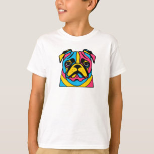 customizable 3 tone pug T-Shirt