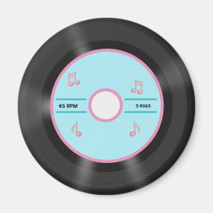 Customizable 45 Record Magnet