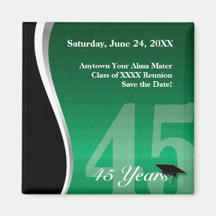 Customizable 45 Year Class Reunion Magnet