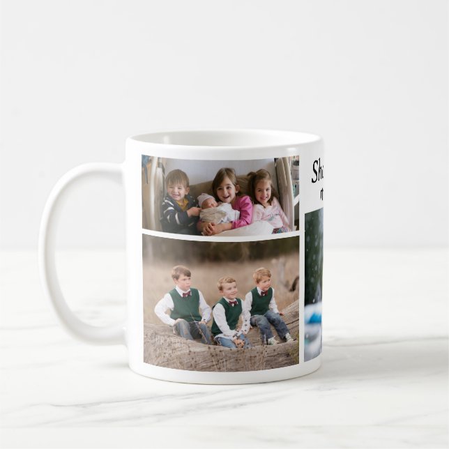 Customizable 4 Photo Coffee Mug (Left)