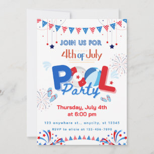 Customizable 4th of July Party Invitation