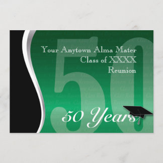 Customizable 50 Year Class Reunion Invitation