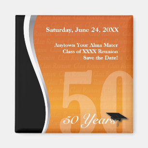 Customizable 50 Year Class Reunion Magnet