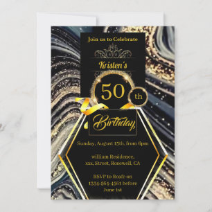 Customizable 50th birthday Invitation