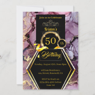 Customizable 50th birthday Invitation
