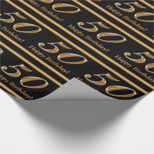 Customizable 50th Birthday Wrapping Paper