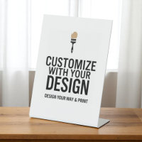 Customizable 6x8" Blank Event Display Sign