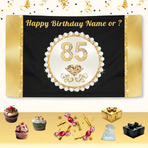 Customizable, 85th Birthday Banner, Mom, Grandma, Banner