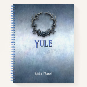 Customizable 8.5x11 Yule Winter Solstice Notebook