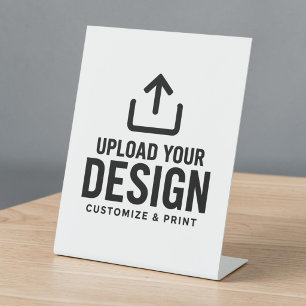 Customizable 8x10" Blank Template Display Sign