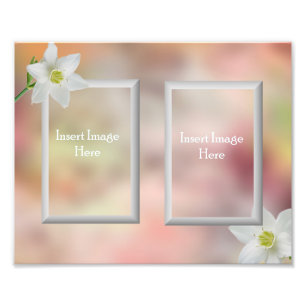 Customizable 8x10 picture frame insert photo print