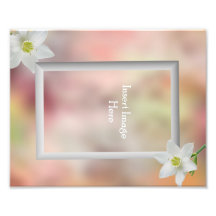 Customizable 8x10 single picture frame insert
