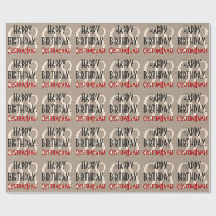 Customizable 98th Birthday Wrapping Paper
