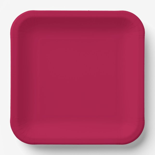Customizable 9" Square Paper Plate for Events (Front)