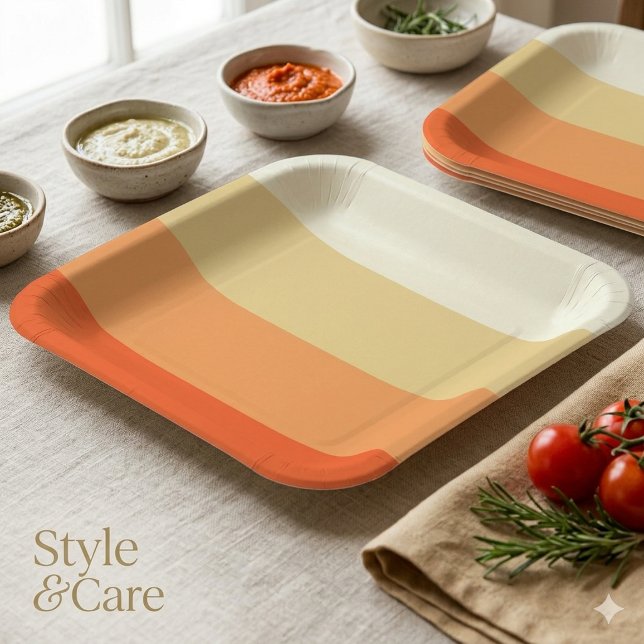 Customizable 9" Square Paper Plate for Events (Customizable 9 Square Paper Plate for Events)