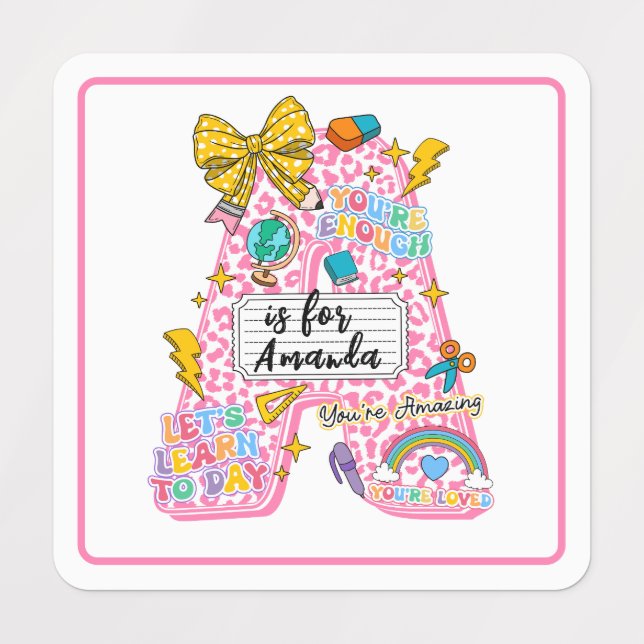 Customizable “A is for” Alphabet Art – Inspiration (Design 1)