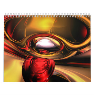 Customizable Abstract Art Calendar V5
