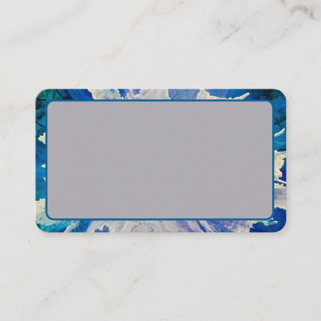 Customizable abstract Daisy business cards (Front)